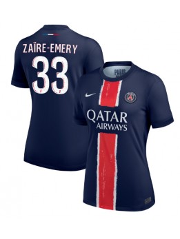 Paris Saint-Germain Warren Zaire-Emery #33 Replika Hemmakläder Dam 2024-25 Kortärmad